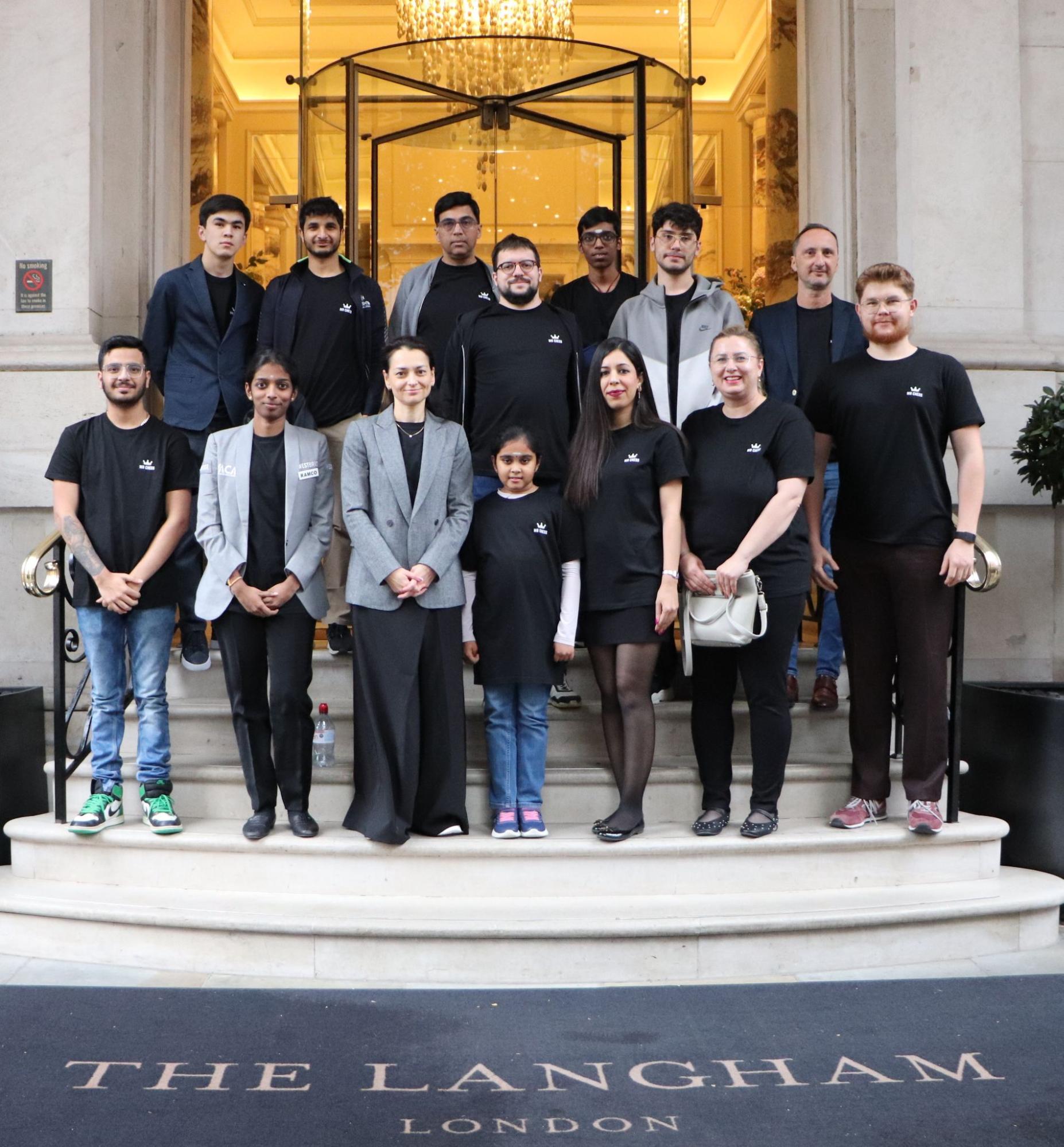 The star-studded field of the WR Chess Masters Cup.
