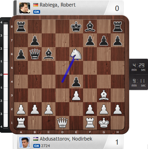 13.Nxe6! and white wins.