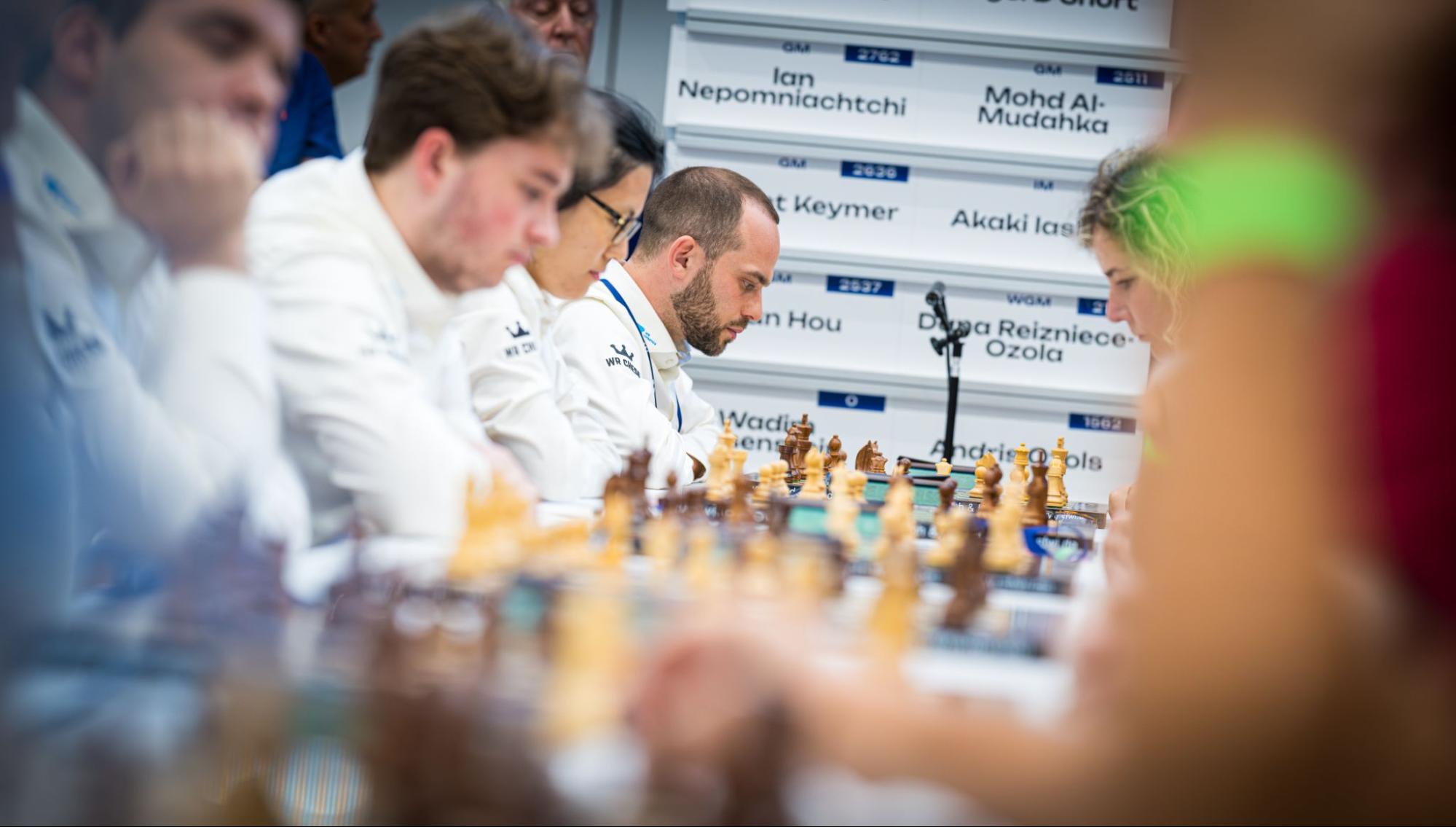 Match winner and team leader Wadim Rosenstein. | Photo: Lennart Ootes/WR Chess Rapid Team World Championship 2023