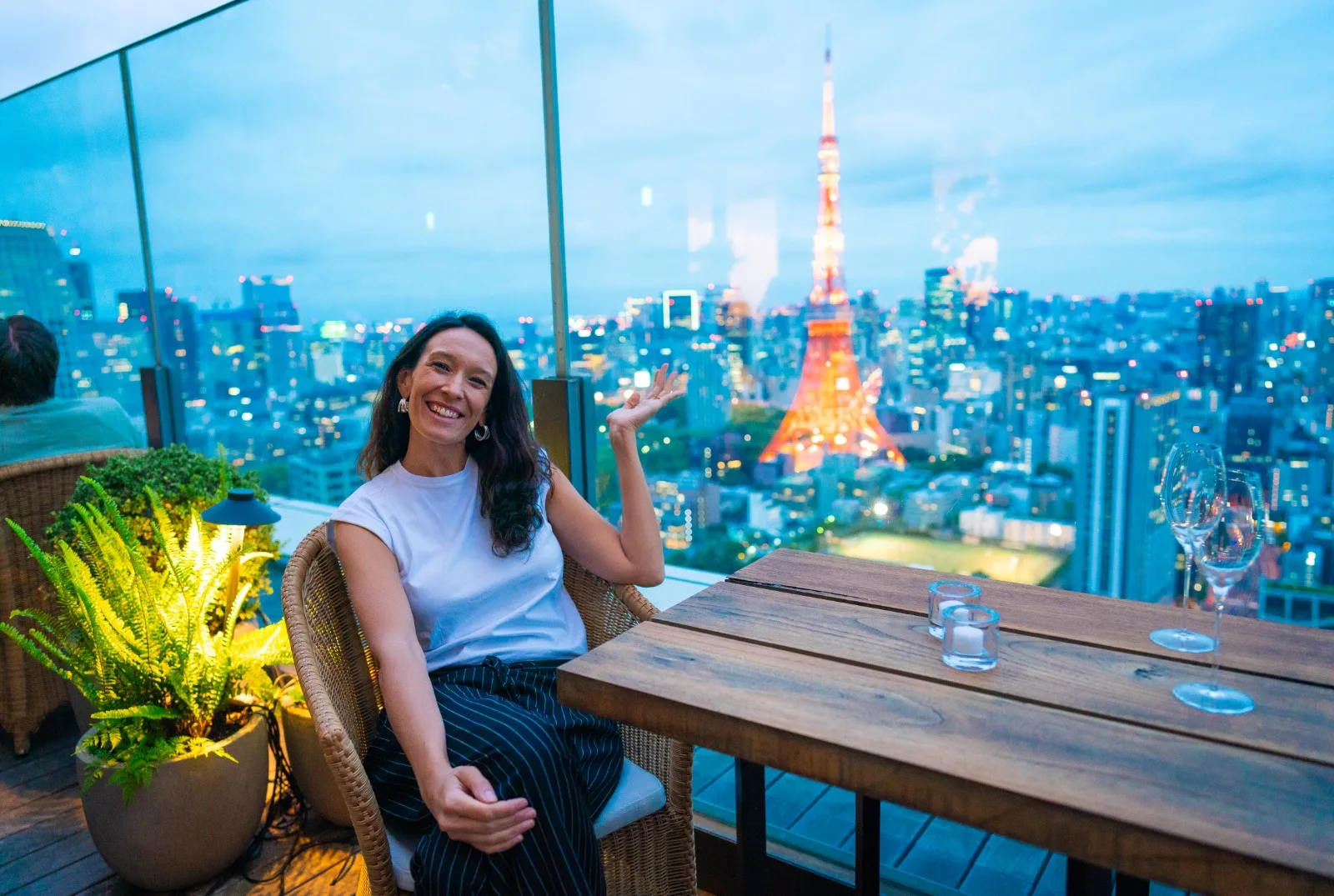 Fiona Steil-Antoni enjoying the view. Fiona Steil-Antoni enjoying the view.